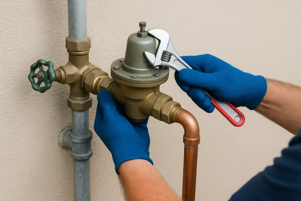 a leaking sink pipe with some tools on the floor from Emergency Plumber Grand Prairie in Grand Prairie, TX - Commercial Plumbing Services