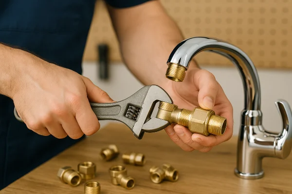 a male plumber installing a toilet from Emergency Plumber Grand Prairie in Grand Prairie, TX a male plumber installing a toilet from Emergency Plumber Grand Prairie in Grand Prairie, TX