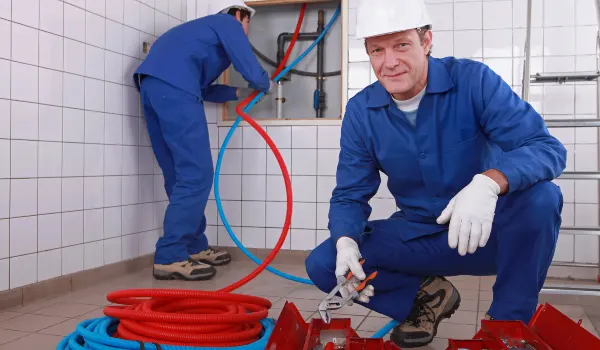 a male plumber fixing a bathroom faucet from Emergency Plumber Grand Prairie in Grand Prairie, TX - Tankless Water Heater Installation