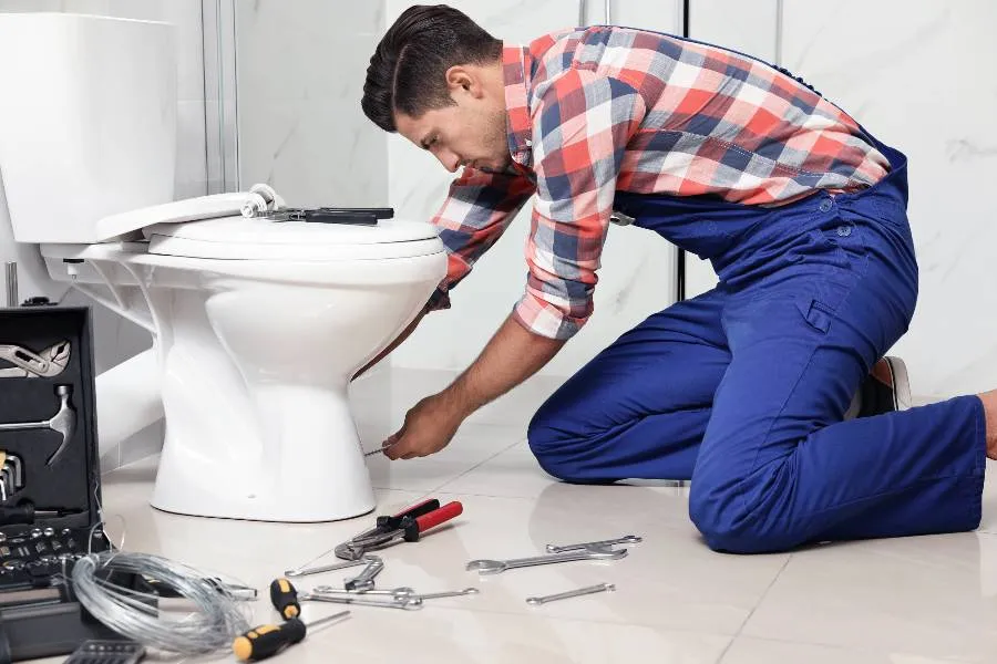 a male plumber fixing a sink pipe from Emergency Plumber Grand Prairie in Grand Prairie, TX - Tankless Water Heater Installation